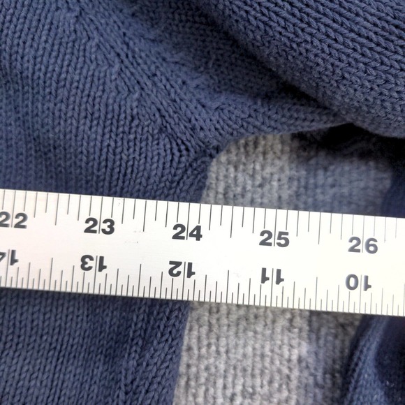 Hackett London Men's Sweater Blue XXL Long Sleeve V-Neck All Cotton Made Italy - Picture 16 of 16